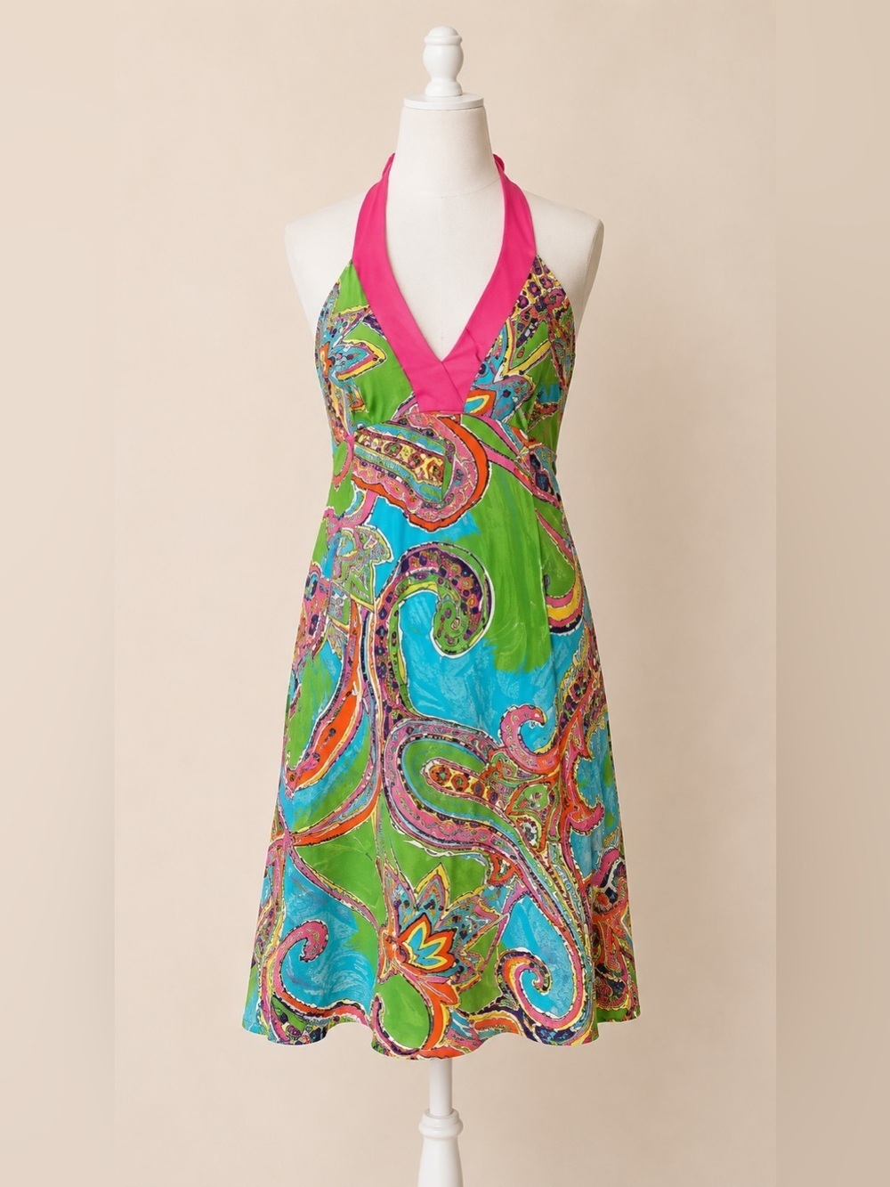 Lilly Pulitzer Dylan Halter Dress • Jewel of the Pool Print • Size 2